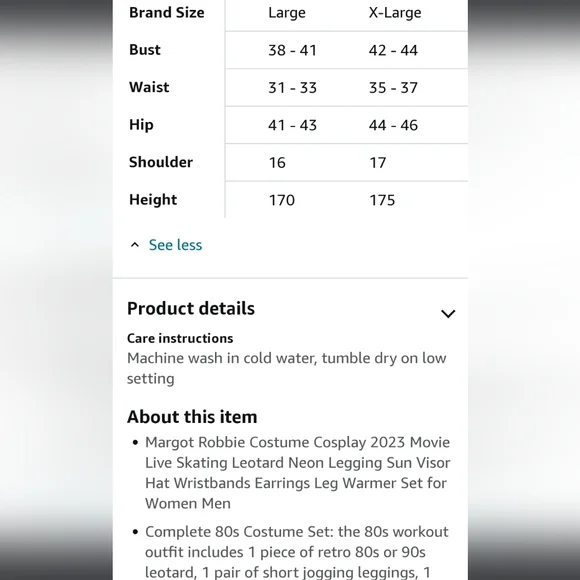 Barbie movie Margot Robbie skater Costume, & Accessories Set, Halloween - Picture 5 of 5